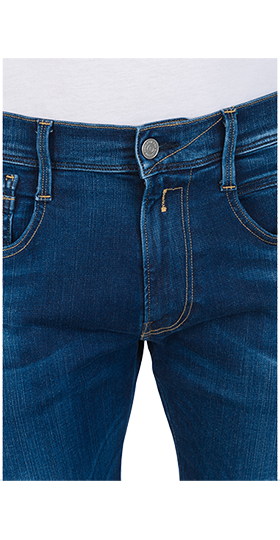 ANBASS 11.5OZ HYPERFLEX サーフブルーインディゴストレッチデニム 詳細画像